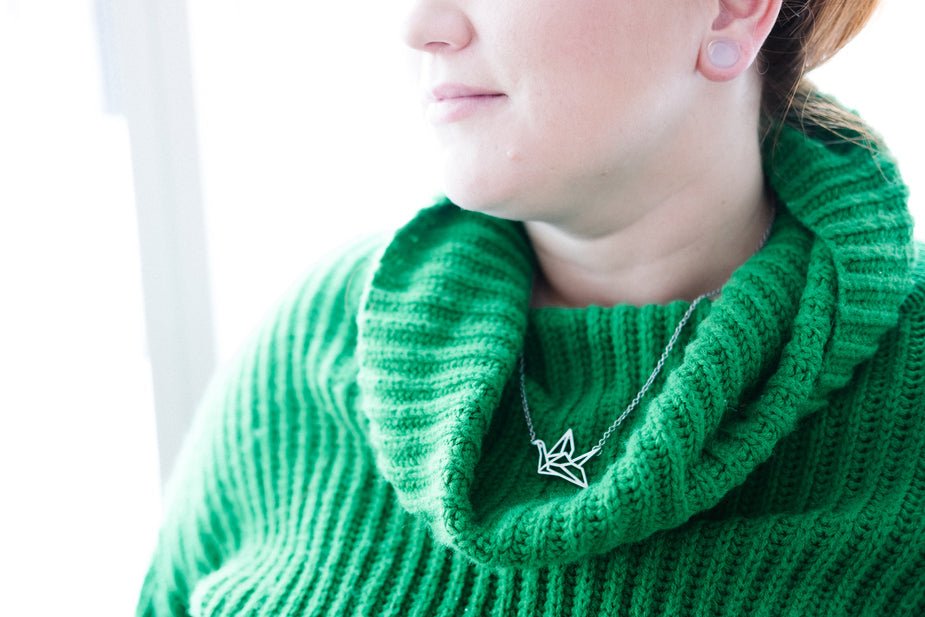 Origami Crane Necklace Necklace womens-green-turtleneck_925x_f0180dbc-5585-456e-83e1-431412d96ae3 2